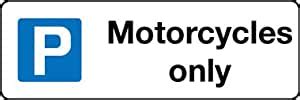 SRG -Motorcycles only Waterproof Sign Board (Foam Board) : Amazon.in ...