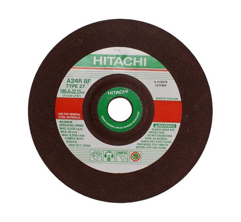 Hitachi Metal Reinforced Resinoid Offset Grinding Wheel for A24R BF ...