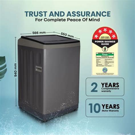 Haier 8 kg Powerful Storm Pulsator, Custom Wash Cycles with Quick Wash ...