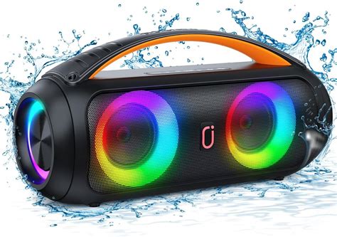 JYX Wireless Boat Bluetooth Speakers, 40W Loud Big Boombox Sound Bar ...