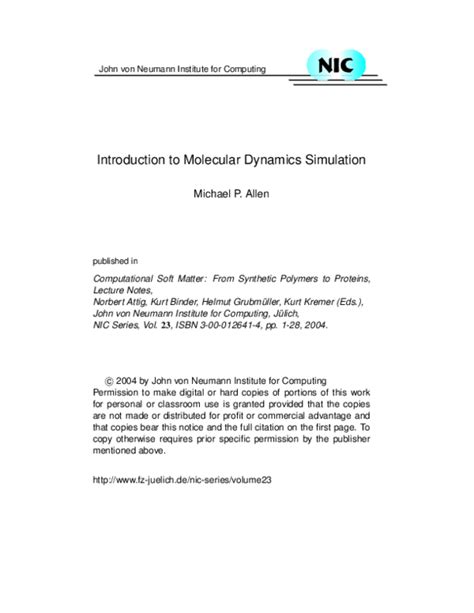Image result for Molecular Dynamics Simulation Book