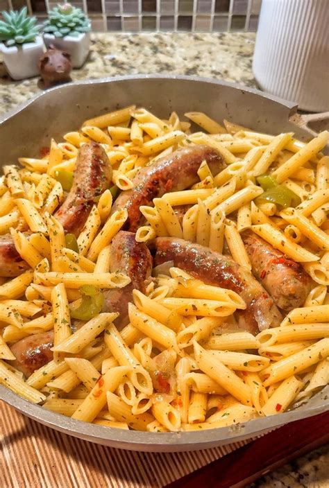 Skillet Italian Sausage And Penne - The Tipsy Housewife