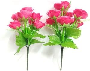 artificial hub COMBO Red kali roses flower Pink Rose Artificial Flower ...