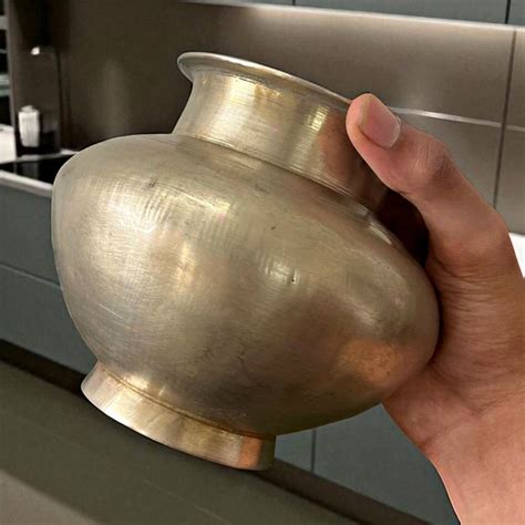 Antique Bronze Kalash with Brass Pyala | Traditional Pouring & Storage ...