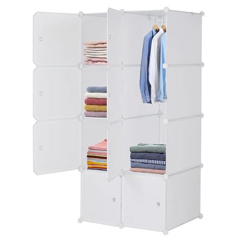 FCH 8-Cube Wardrobe Portable Closets, White India | Ubuy