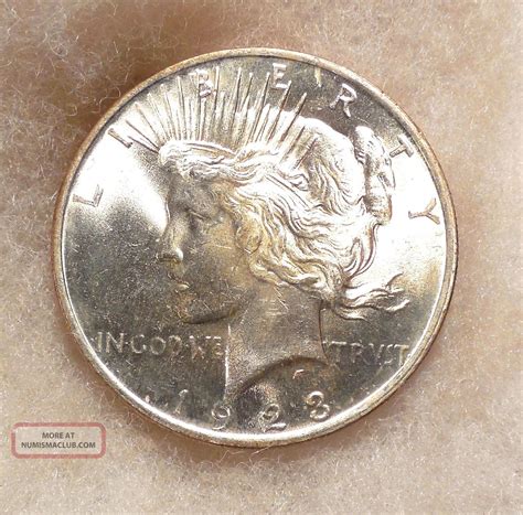 1923 - P Peace Silver Dollar - Pretty B. U. Coin