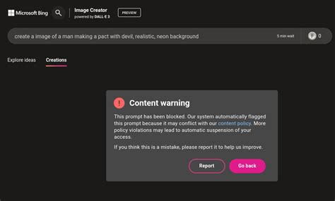 Bing Image Creator Content Policy 的图像结果