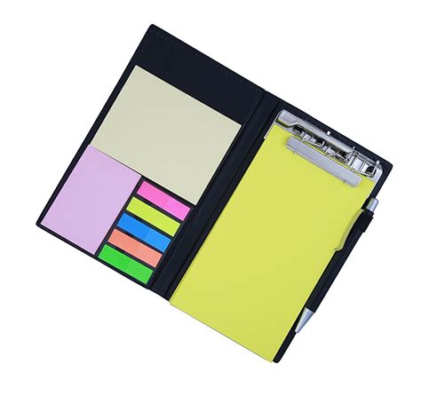 COI Memo Note Pad/Memo Note Book with Sticky Notes & Clip Holder in ...