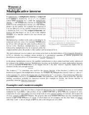 Image result for Multiplicative Inverse Explained