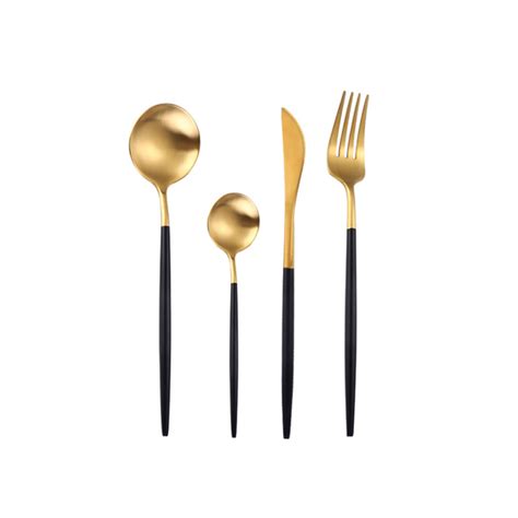 Golden Flatware Set Online - Premium Cutlery Set | Nestasia
