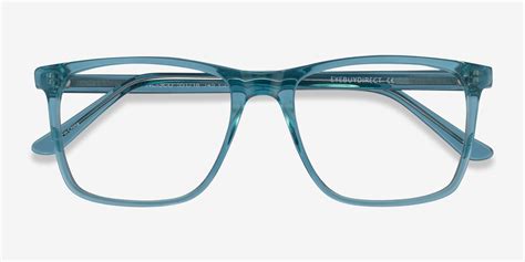 Francisco Rectangle Clear Blue Glasses for Men | Eyebuydirect Canada