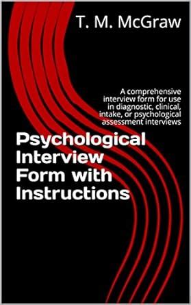 Psychological Interview Form with Instructions: A comprehensive ...