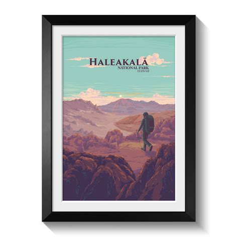 HaleakalÄ National Park Travel Poster – Bucket List Prints