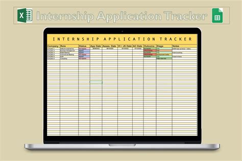 Internship Job Application Tracker - Etsy