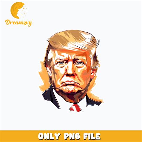 Donald Trump face png, digital download - DreamSVG Store