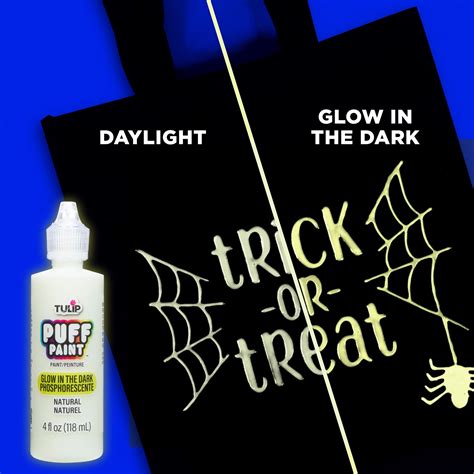 Tulip Puff Paint Glow Natural, Multi-Surface Craft Paint, 4 fl. oz. 3 ...