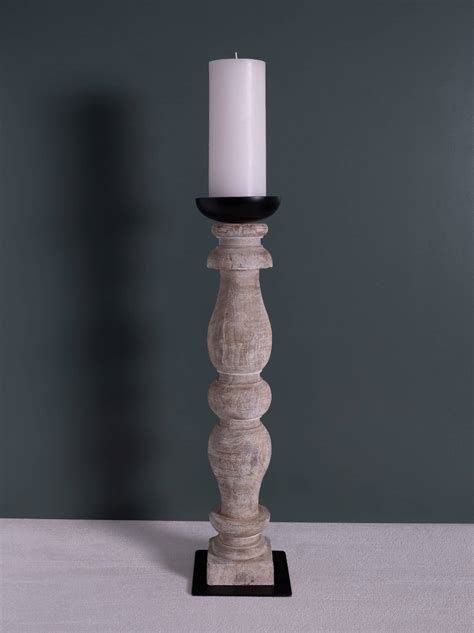 Large White Pillar Candle Holder at Tommy Bautista blog