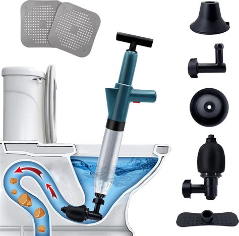 Amazon.com: Toilet Plunger, Drain Unblocker, Powerful Plungers for ...