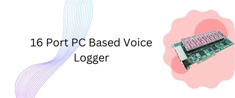 USB Voice Logger System