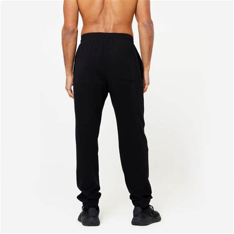 Regular 3 Pockets Men's Gym Track-pant Jogger 500 - Ultra Black