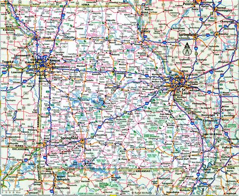 Road Map Of Missouri Highway Map