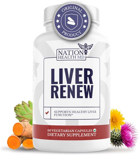 Amazon.com: NATION HEALTH MD Liver Renew - Liver Cleanse Detox & Repair - Liver Support ...