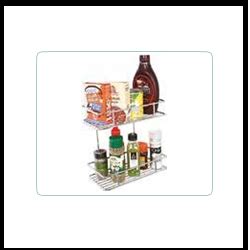 Trueliving_DOUBLE SHELF WALL MOUNTED Wired Silver *26'' 13'' 25 ...