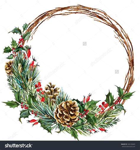 How To Draw A Christmas Wreath Really Easy Drawing Tutorial