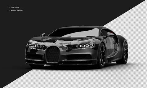 Isolated realistic metallic black camouflage city sedan super car from ...