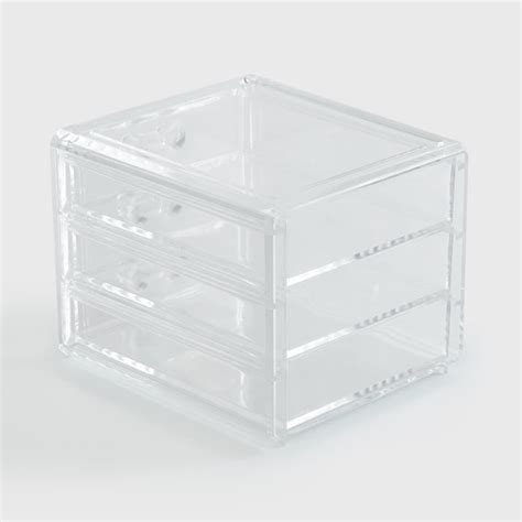 Buy Orion Ducale Transparent 3-Drawer Organizer - 15x12.5x11cm from ...