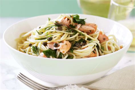 How to make Salmon And Salsa Verde Spaghetti Recipe