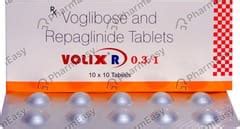 Volibo R 0.3/1mg Strip Of 10 Tablets: Uses, Side Effects, Price ...