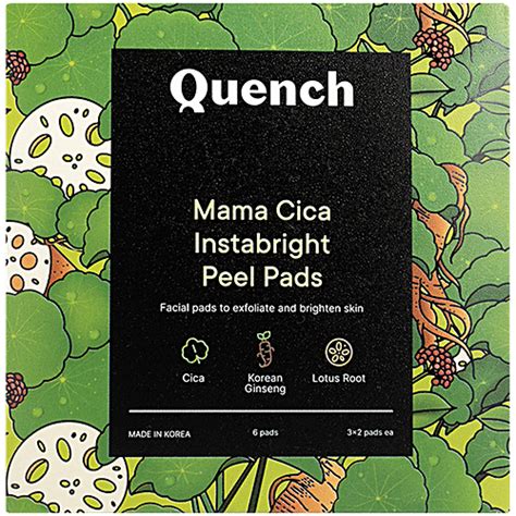 Buy Quench Botanics Mama Cica Instabright Peel Pads - Korean Ginseng ...