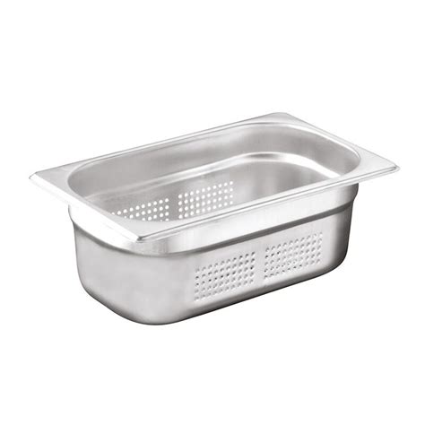 Bilge Inox GN 1/4-150 mm Stainless Steel Perforated Gastronorm Bathtub ...