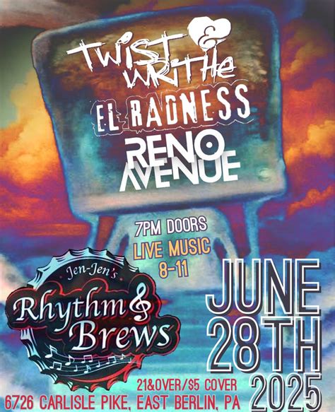 EL RADNESS / Twist & Writhe / Reno Avenue @ JenJens- Live Bands, 6726 ...
