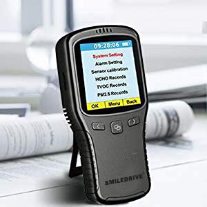 SMILEDRIVE® Portable Air Quality Pollution Meter with Color Graphic ...