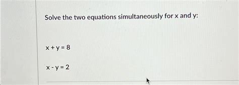 Image result for Solve Two Equations Simultaneously