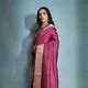 Vishnu Weaves Maroon Raw Silk Saree With Blouse Piece For Women Price ...