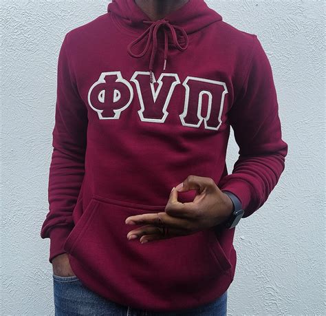 Kappa Alpha Psi Dark Crimson “phi Nu Pi” Hoodie - Etsy