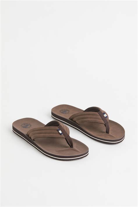 Flip-flops - Brown - Men | H&M IN