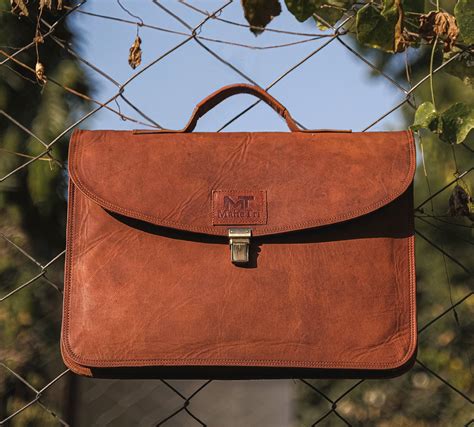 Richards Leather Laptop Sleeve | Leather Office Laptop Bag | MaheTri