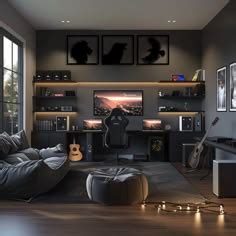 Image result for Small Man Cave Piano Computer