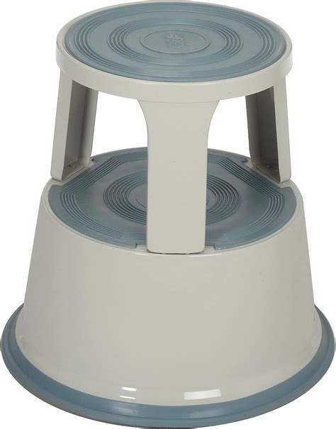 Amazon.com: Vestil STEP-17-R Steel Rolling Step Stool with Powder Coat Finish, 17-1/8" Top Step ...