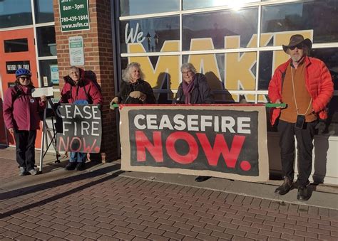 Ceasefire Now January 27th, 2024, Old Strathcona Farmers' Market ...
