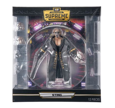 AEW Unrivaled Supreme Sting - 6 inch Figure with Alternate Heads and ...