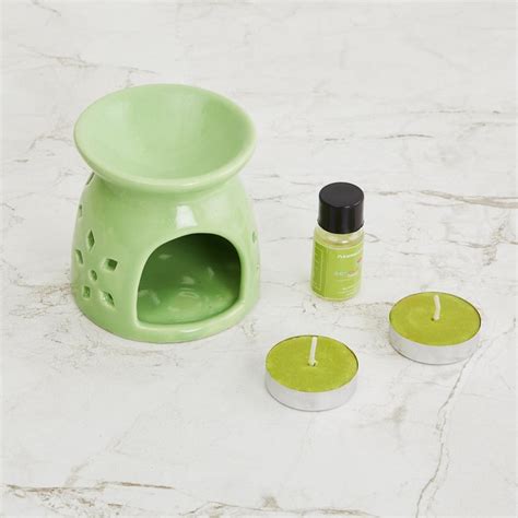 Buy Colour Connect 4Pcs Ceramic Jasmine Burner Set from Home Centre at ...