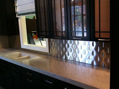 Hand Made Stainless Steel Kitchen Backsplash by Cascade Metal Design ...