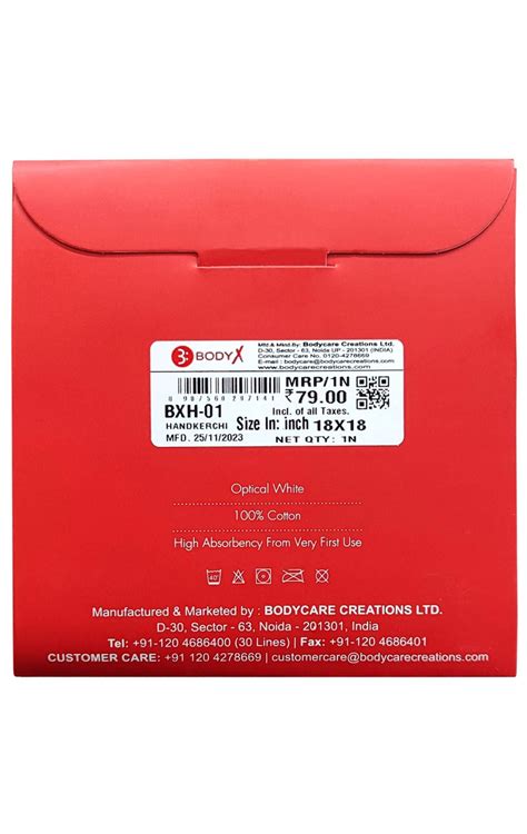 Buy BodyX Cotton Handkerchief Collection: Assorted Print & Color Pack ...