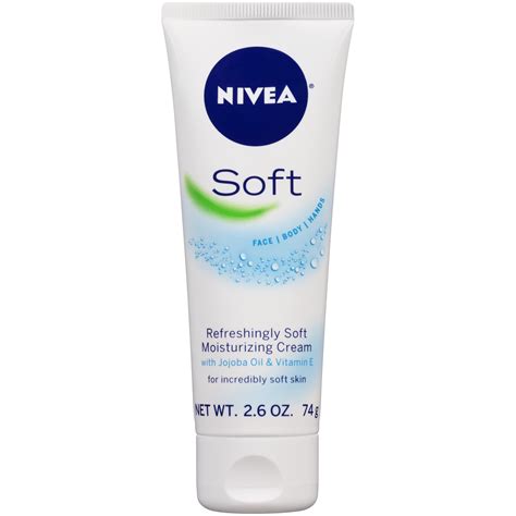 Nivea Soft Refreshingly Soft Moisturizing Creme, 2.6 oz (74 g)