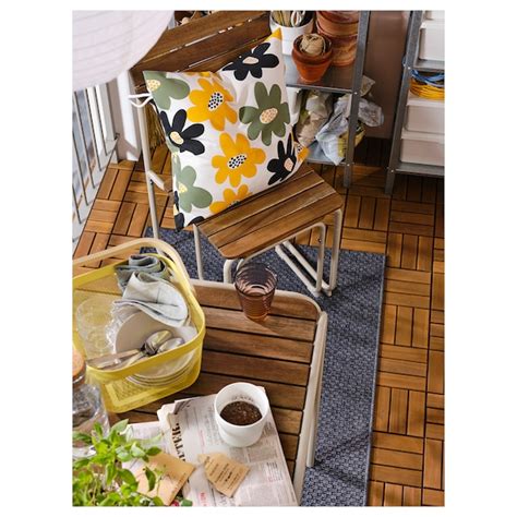MORUM Rug flatwoven, in/outdoor, dark grey - IKEA